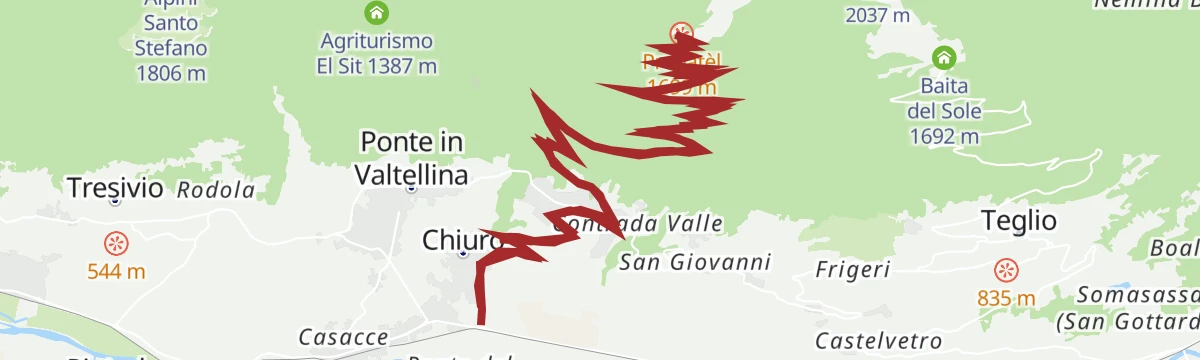 Route map: Chiuro